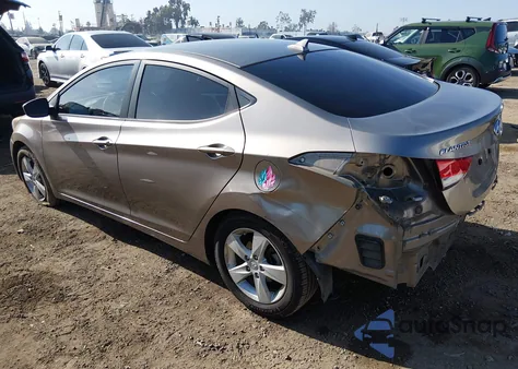 2012 Hyundai Elantra Gls from USA, damaged, VIN 5NPDH4AE0CH102675